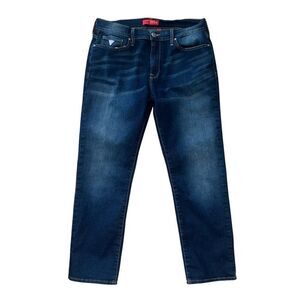 GUESS Men’s Dark Wash Slim Straight Jeans Size 36X30